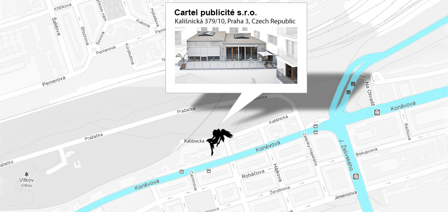 Cartel Publicite office - map